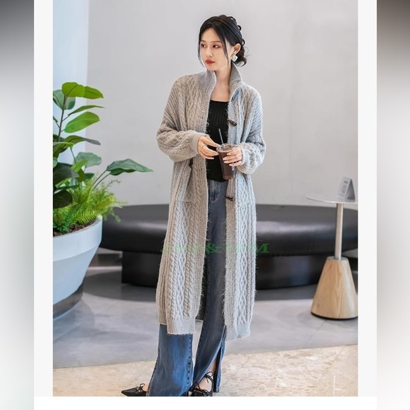 Cardigans for Women 2024 Button Down Sweaters Winter Coats with Pockets - Picture 3 of 16